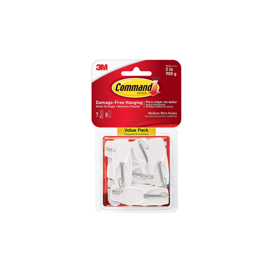 3M Command 17065-VPES Medium Wire Hook 900g 7'S