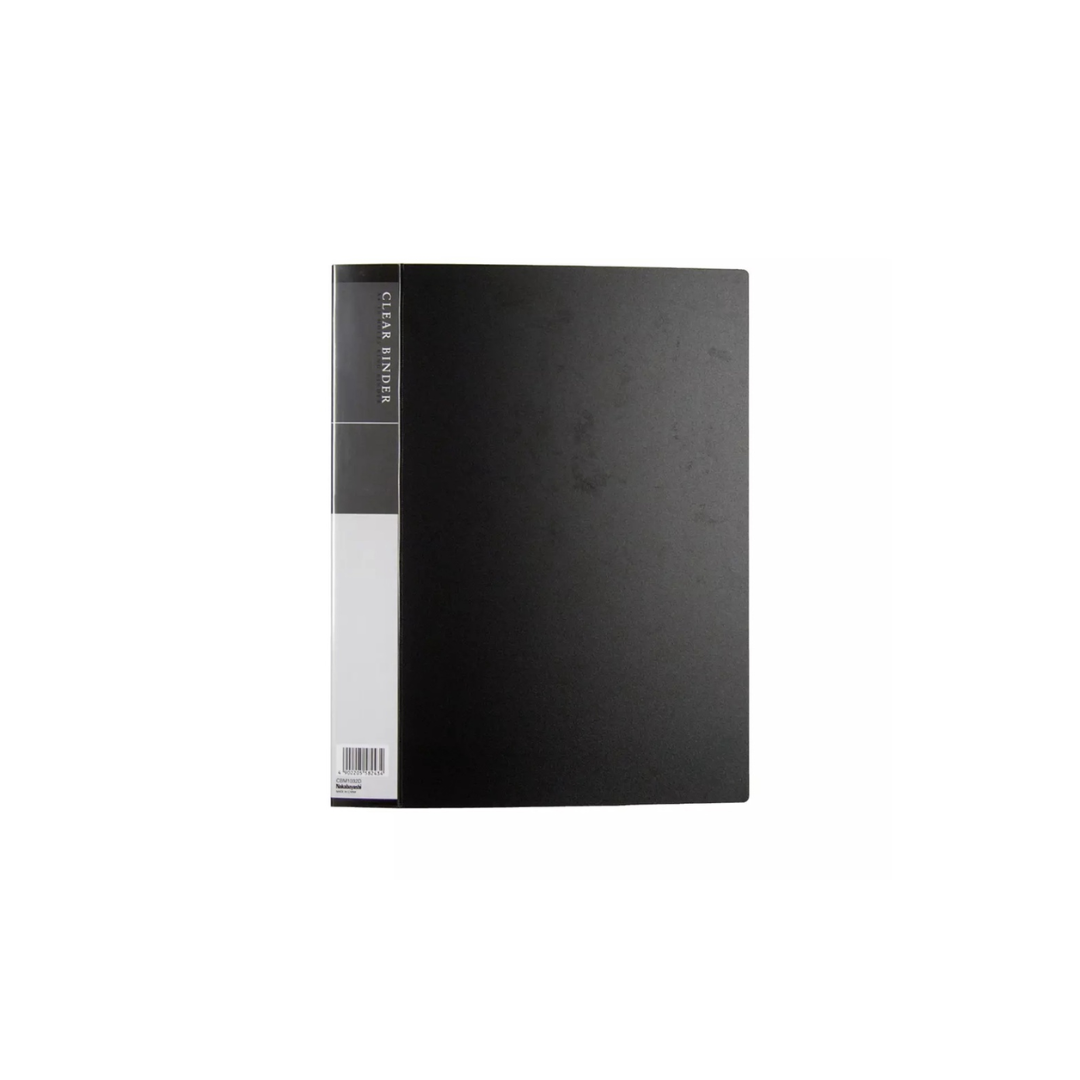 Clear File Holder 40 Pocket Unrefillable A3 (Black)