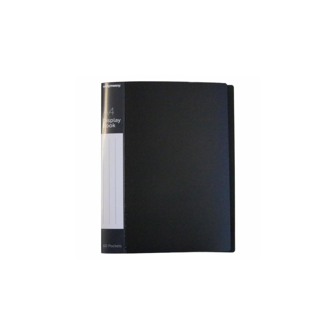 Clear File Holder 60 Pocket Unrefillable A4 (Black)