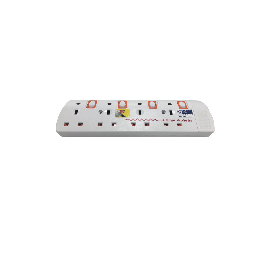Extension Socket 3 Pin 4 Way