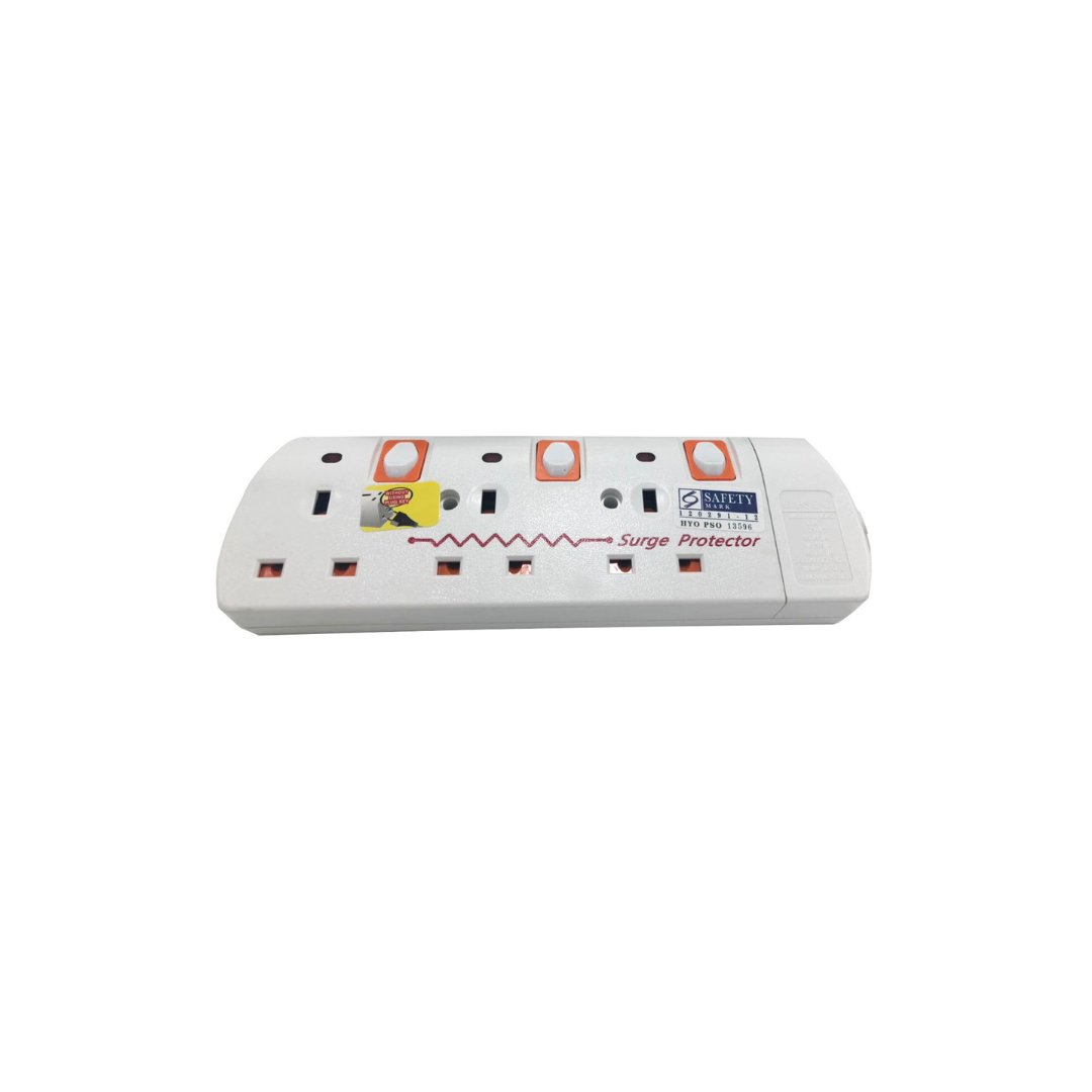 Extension Socket 3 Pin 3 Way
