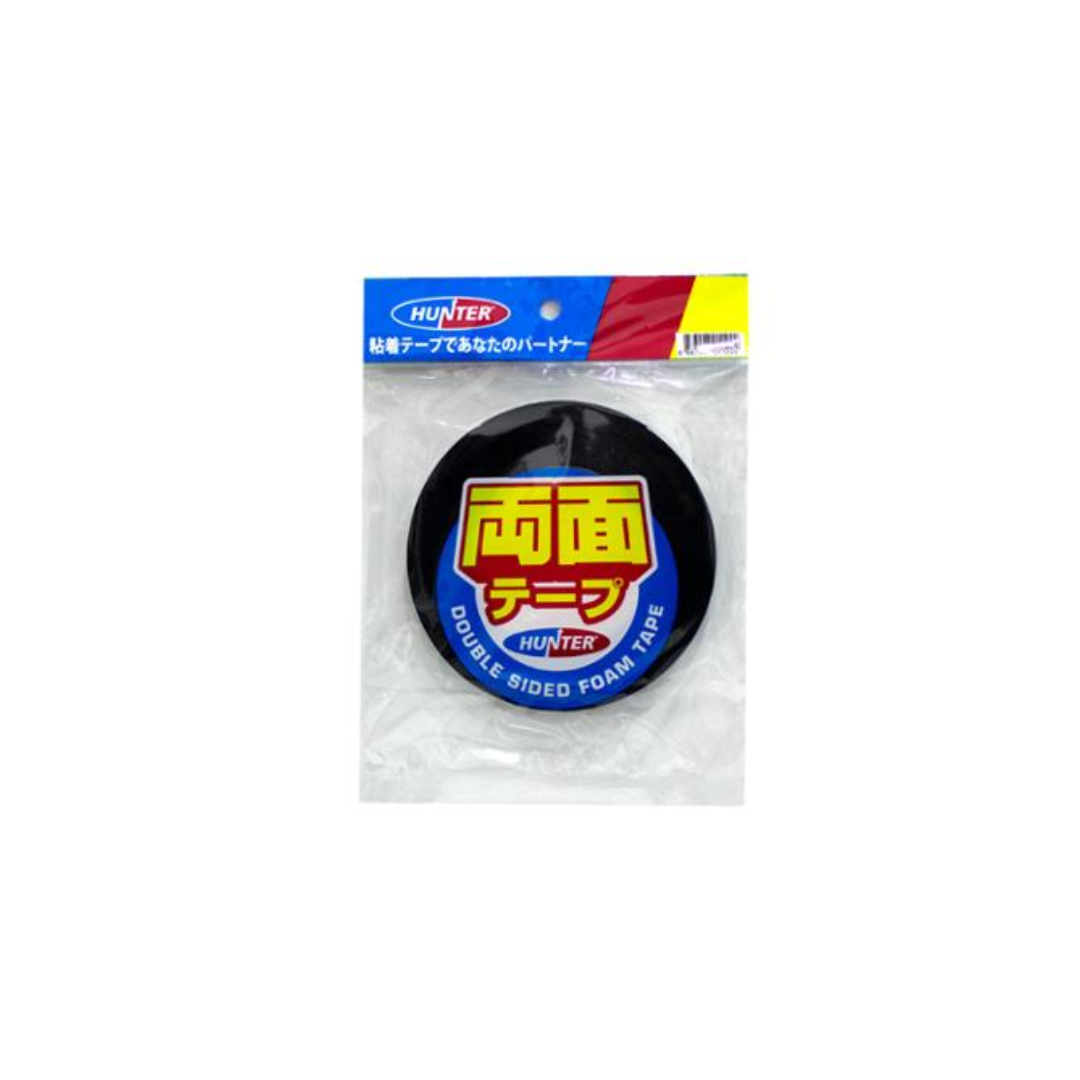 HUNTER Doubled Sided Foam Tape 24mm X 10Yard (Black)