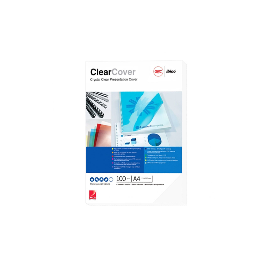 IBICO Binding Cover A4 0.18 Clear 100'S