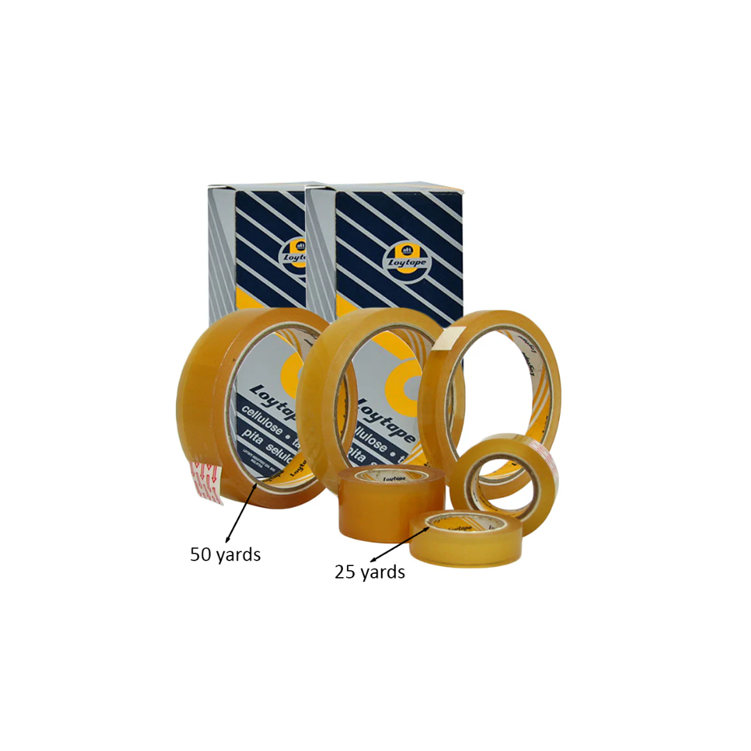 LOYTAPE Celllulose Tape 18mm X 50 Yards