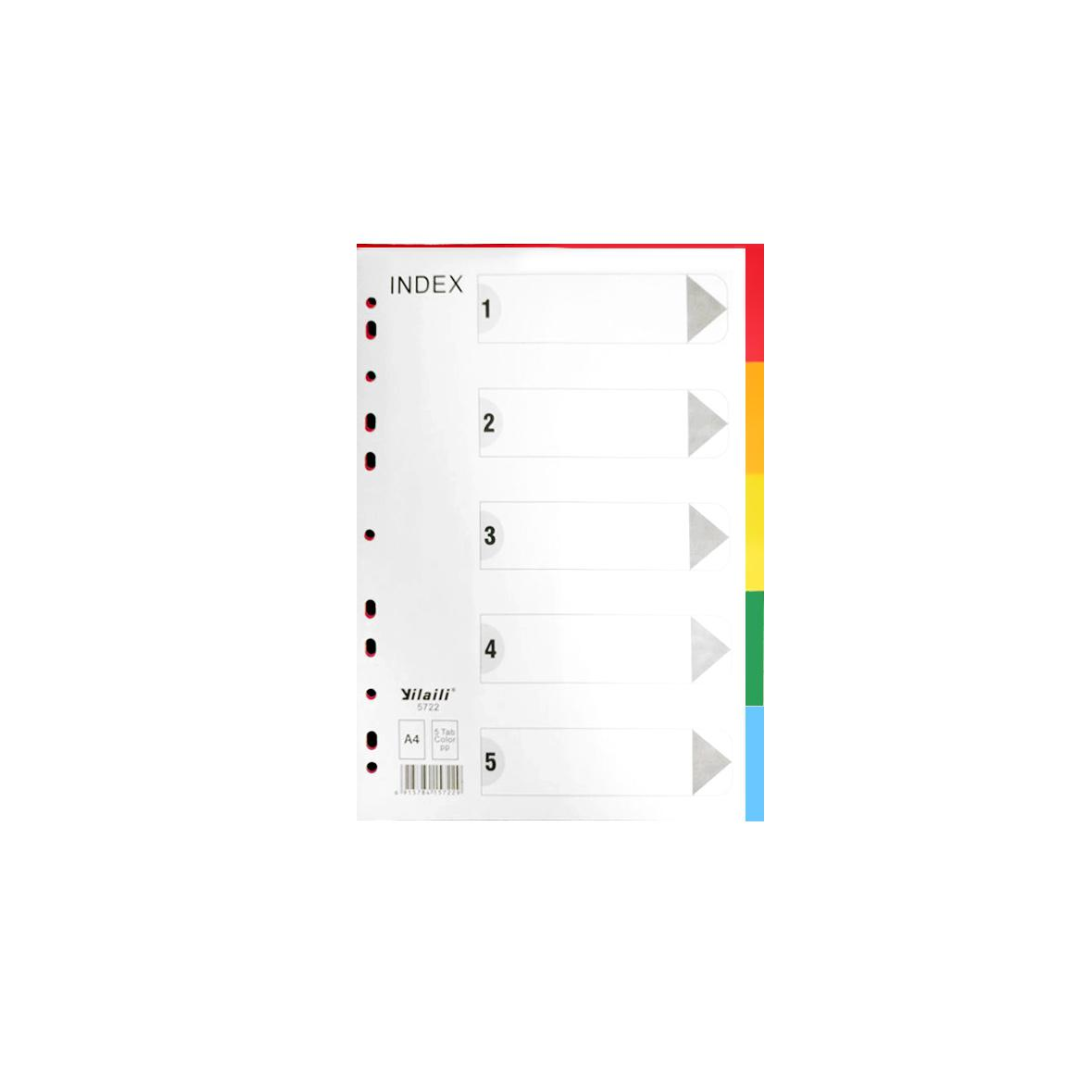 Plastic Divider A4 5 Colours