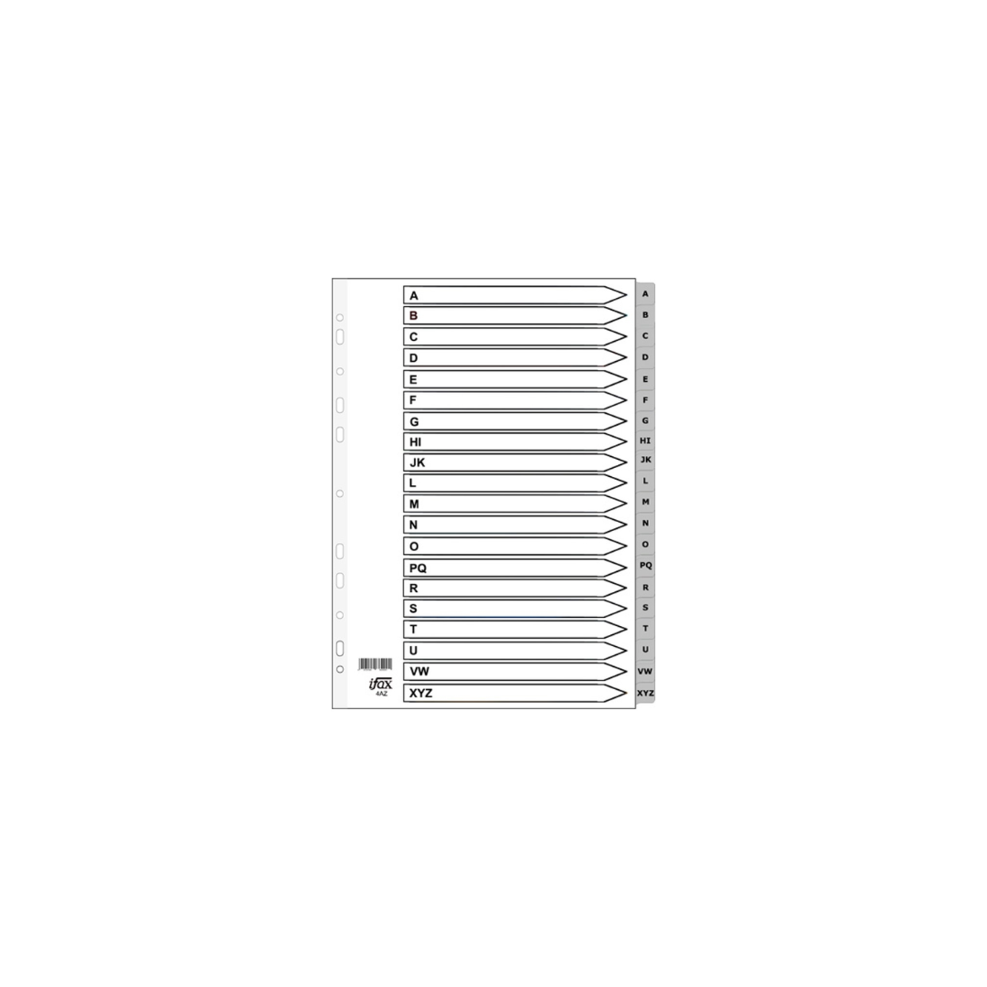 Plastic Divider A4 Grey A-Z Index