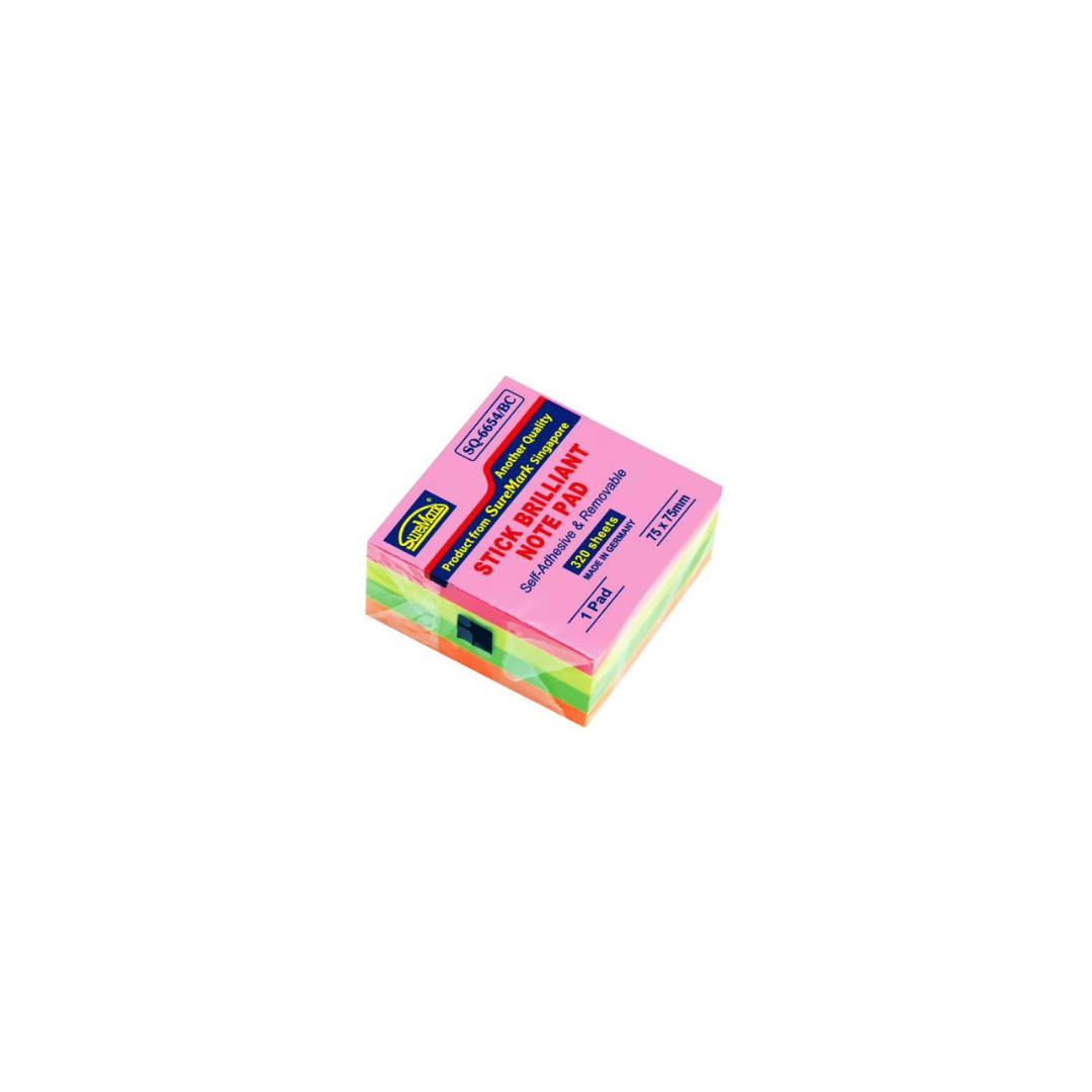 Suremark Brilliant Note Pad SQ6654-BC 3" X 3" (4 Colours)