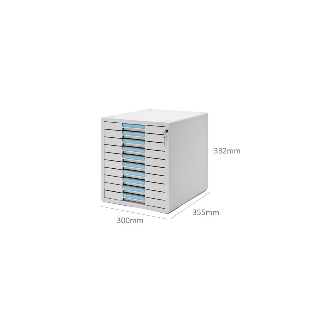 Sysmax 10 Drawer Cabinet with Lock (1210K)