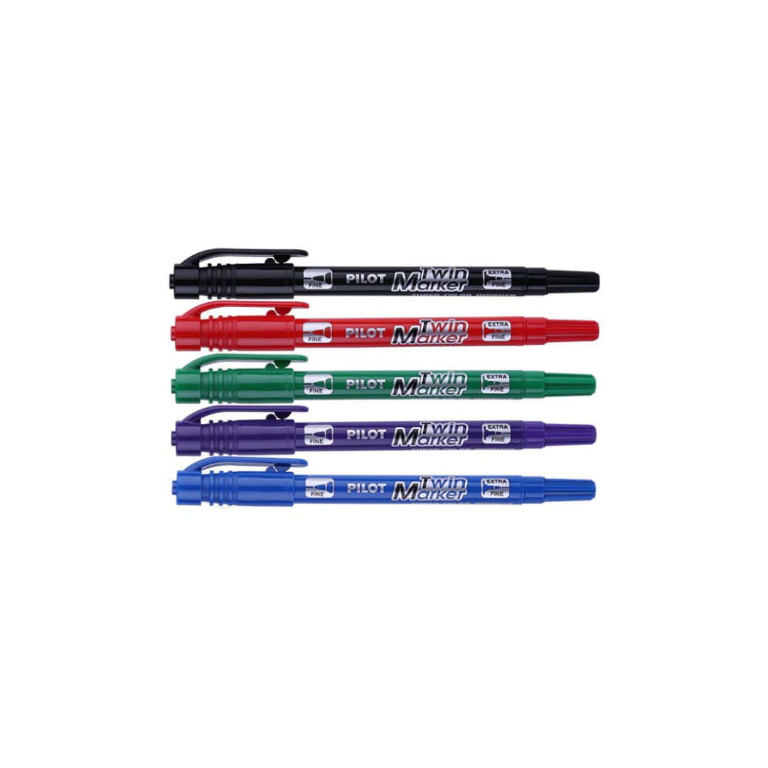 PILOT Twin Point Permanent Marker Fine/Extra Fine