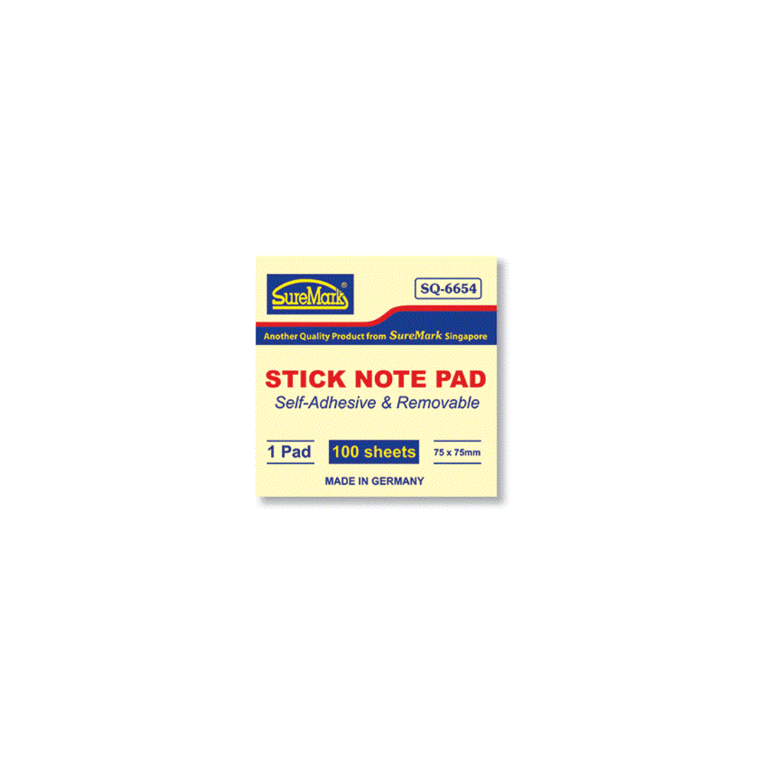 Yellow Post It Pad 3" X 3"