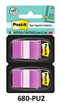 3M Tape Flag 680-2 1" X 1.7" 50'S (Twinpack)