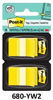 3M Tape Flag 680-2 1" X 1.7" 50'S (Twinpack)