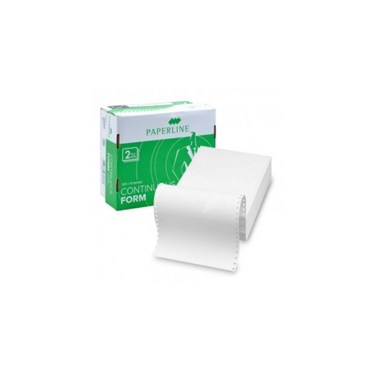Paperline Computer Paper 9.5" X 11" 2Ply 800'S (White/White)