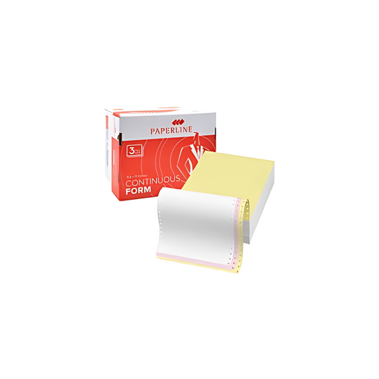 Paperline Computer Paper 9.5" X 11" 3Ply 800'S (White/Pink/Yellow)