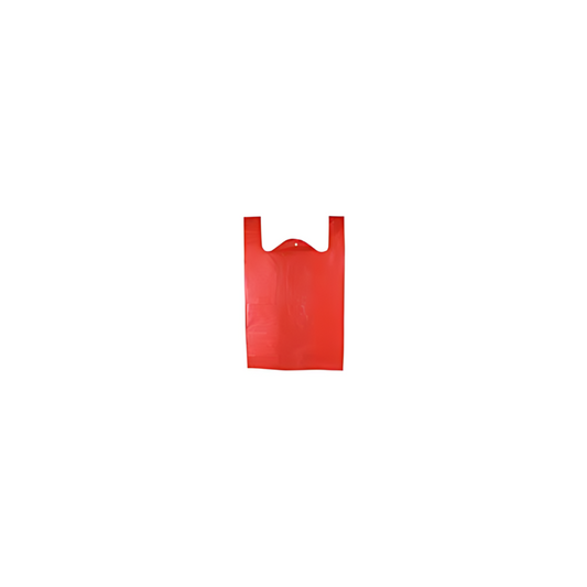 Red Plastic Bag "L" Size 13+8" X 23" 30'S