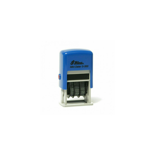 Shiny Self-Inking Stamp S300 'Date' (Blue Ink)