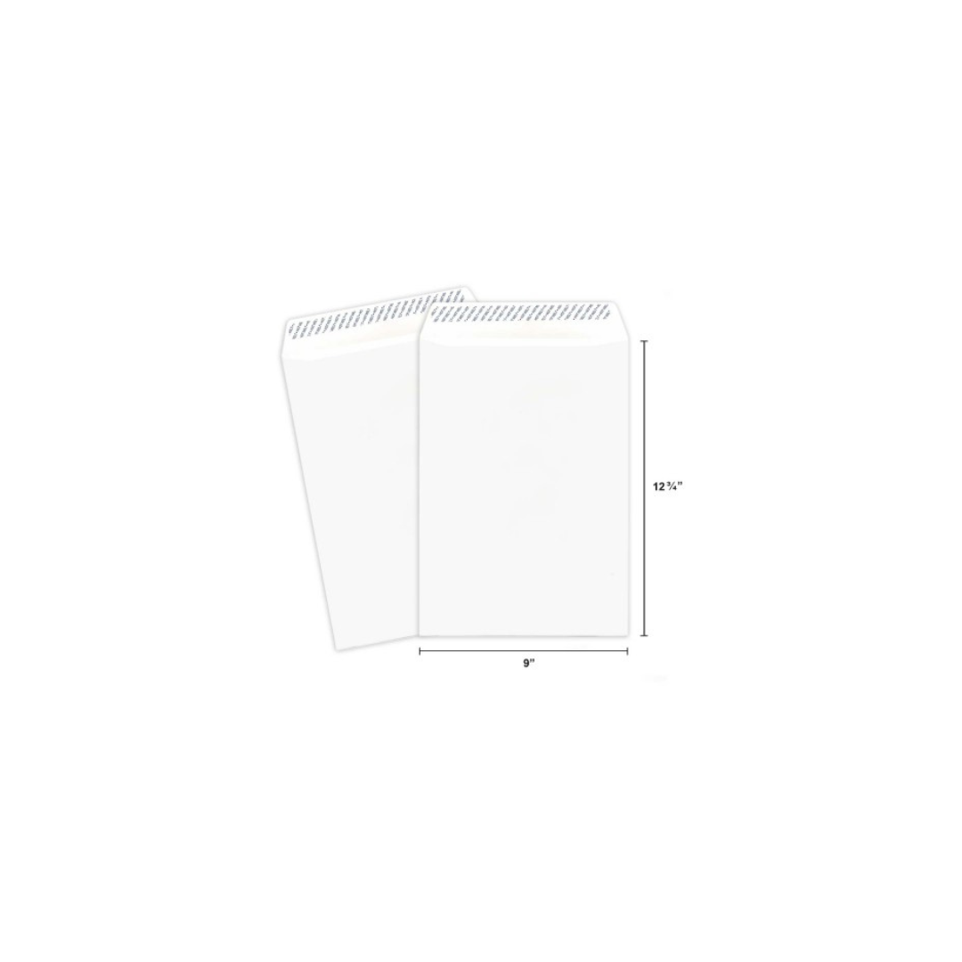 WINPAQ Peel & Seal White C4 Envelope 9" X 12 3/4" (Pack of 250)