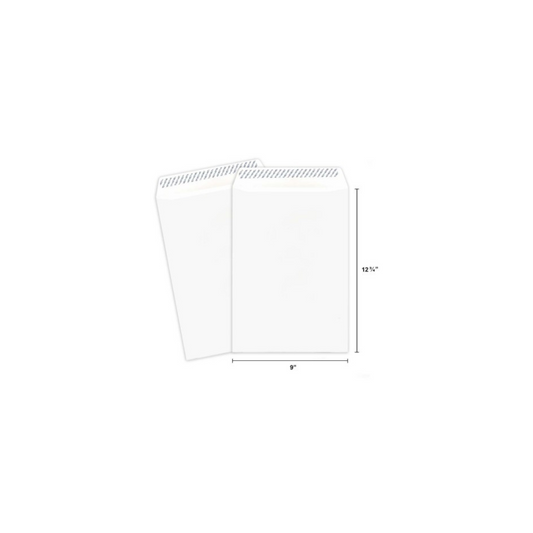 WINPAQ Peel & Seal White C4 Envelope 9" X 12 3/4" (Pack of 250)