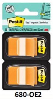 3M Tape Flag 680-2 1" X 1.7" 50'S (Twinpack)